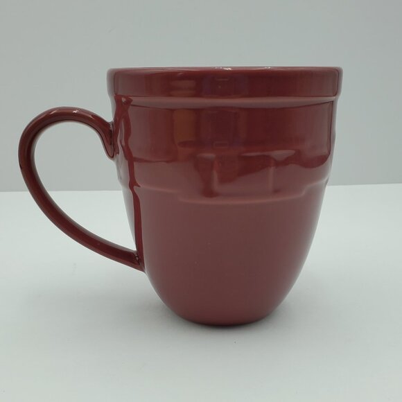 Longaberger Woven Traditions Paprika Jumbo Mugs Large Oversized Soup Coffee Mugs - Picture 8 of 9